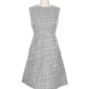 J Crew Gray Silver Tweed Cocktail Dress